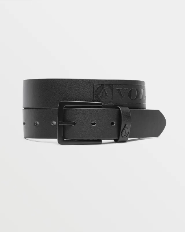 Stone Bar Pu Belt - Black made by Volcom