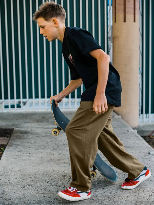 Big Boys Outer Spaced Elastic Waist Pants - Old Mill sold by Volcom
