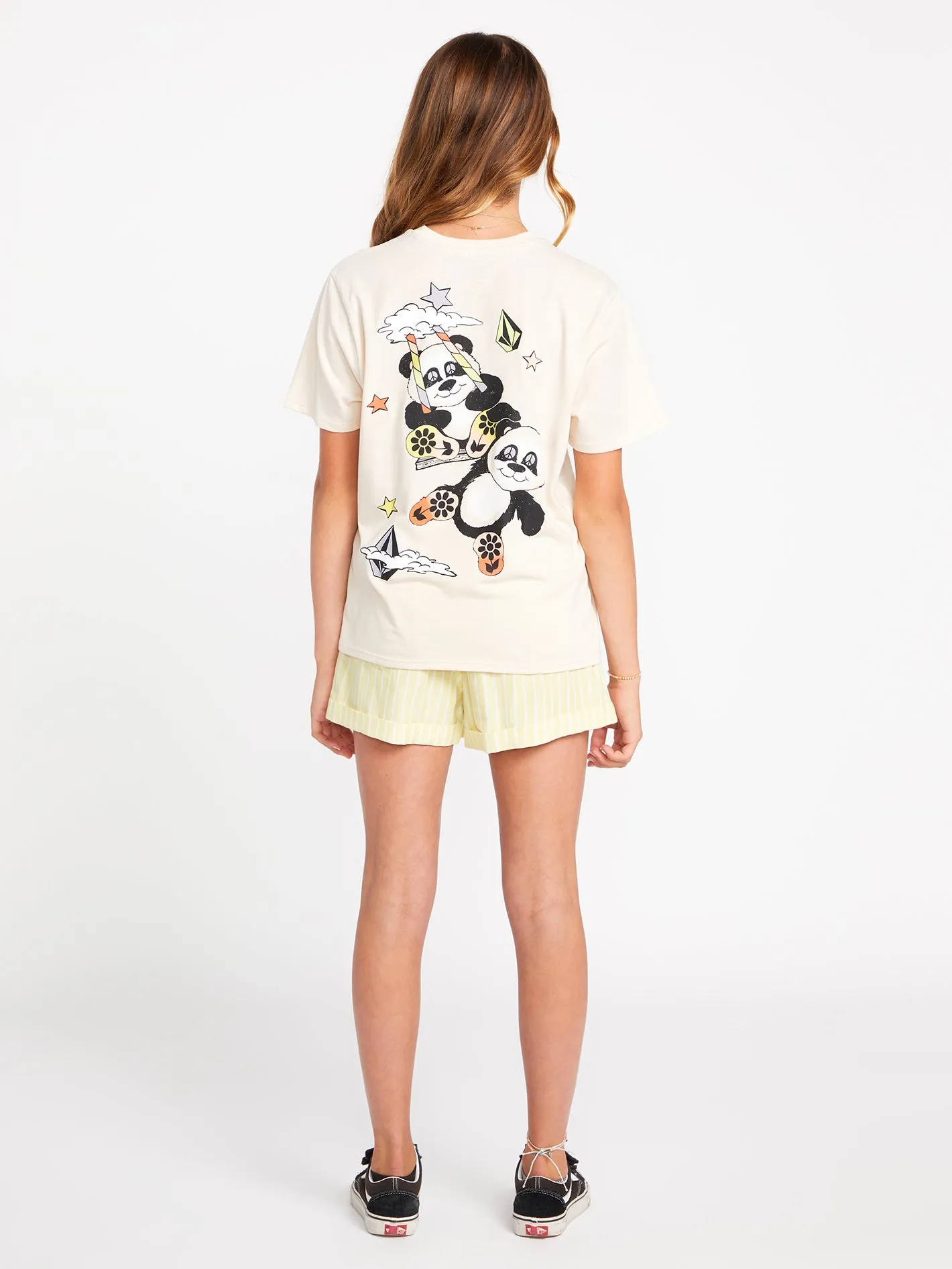 Girls Truly Stoked Boyfriend Short Sleeve Tee - Sand sold by Volcom product image thumbnail 2