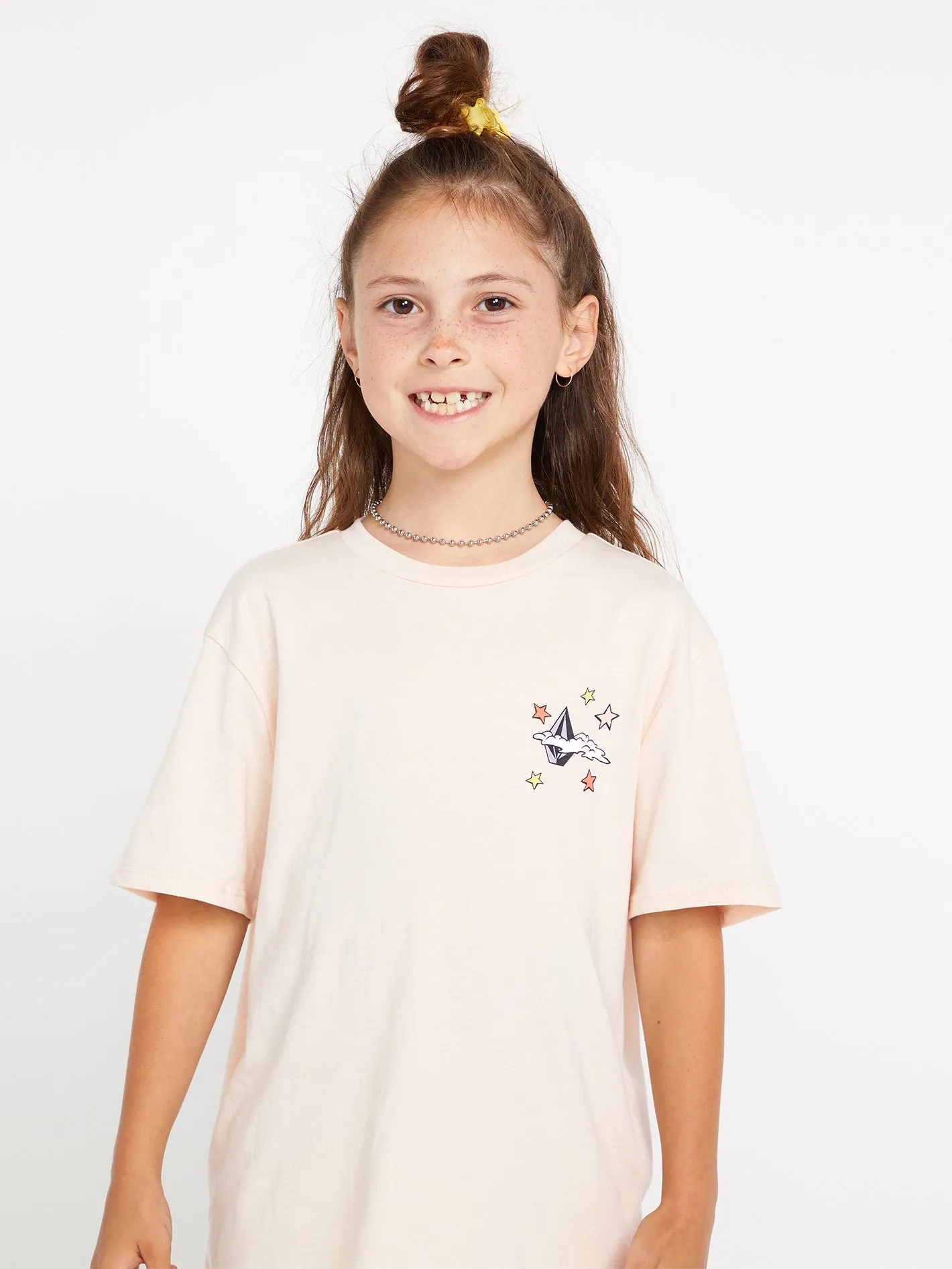 Girls Truly Stoked Boyfriend Short Sleeve Tee - Sand sold by Volcom product image thumbnail 3