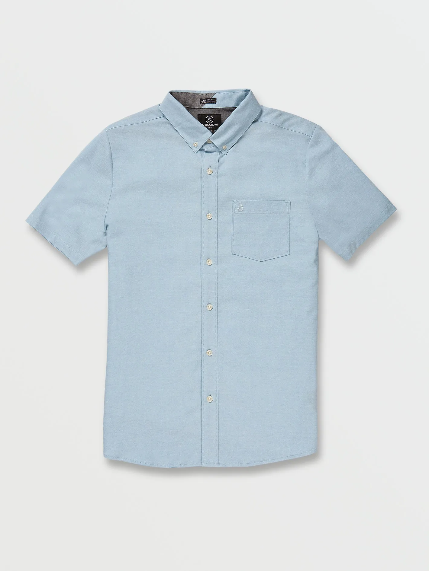 Everett Oxford Short Sleeve Shirt - Artic Blue sold by Volcom