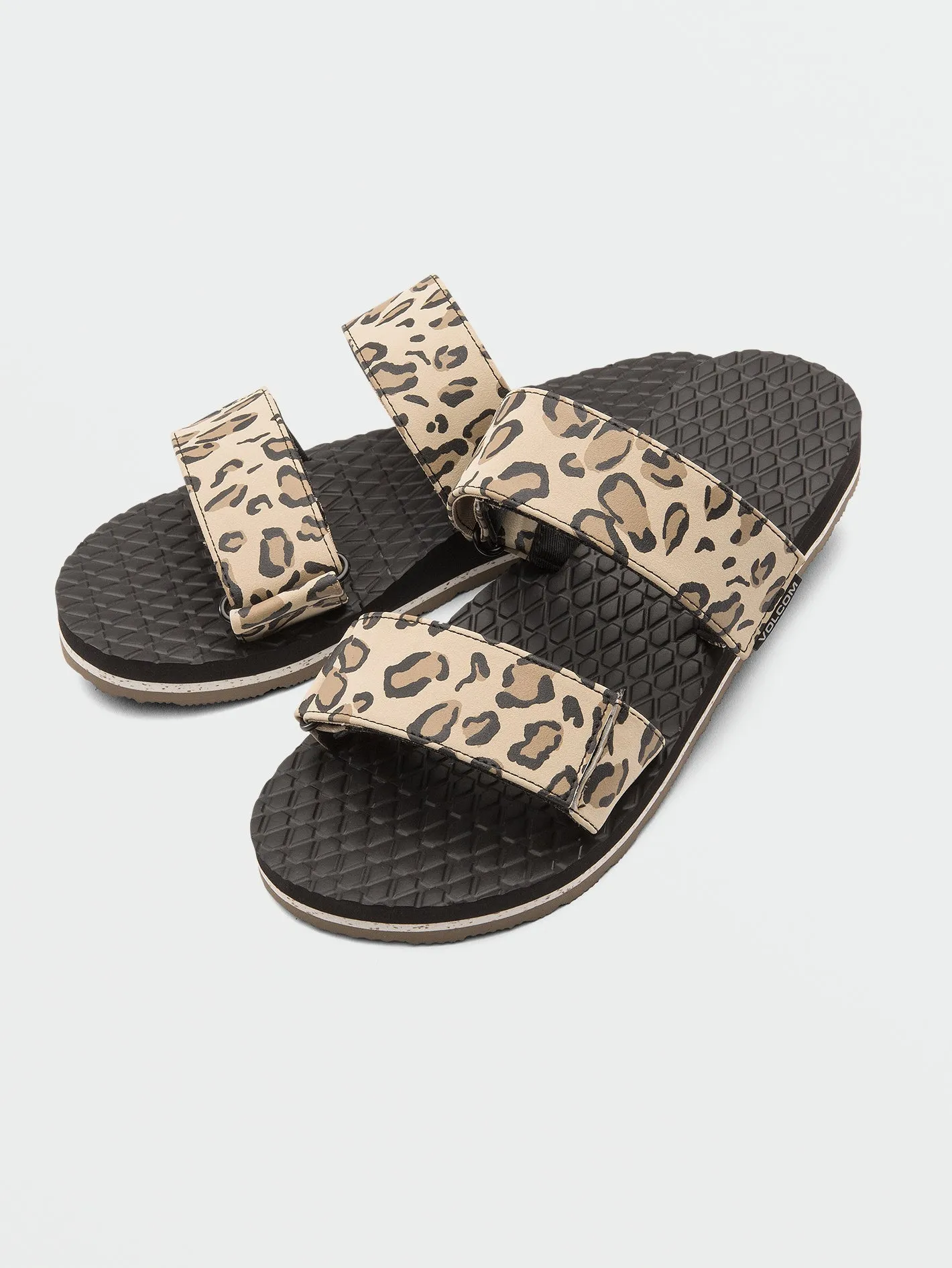 Womens Eco Recliner Slide Sandals - Leopard sold by Volcom