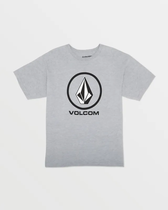 Big Boys Crisp Stone Short Sleeve Tee - Grey Heather sold by Volcom