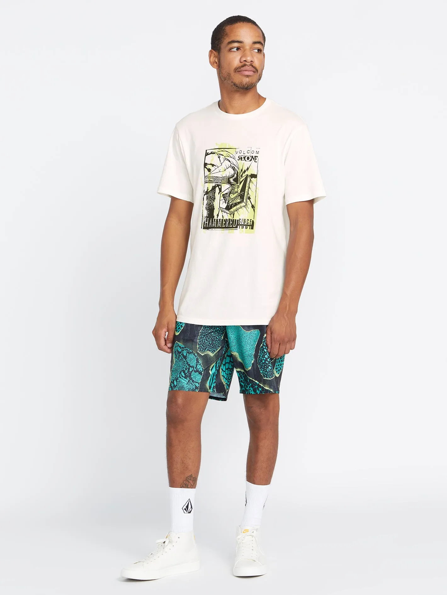 Hammered Short Sleeve Tee - Off White sold by Volcom product image thumbnail 4