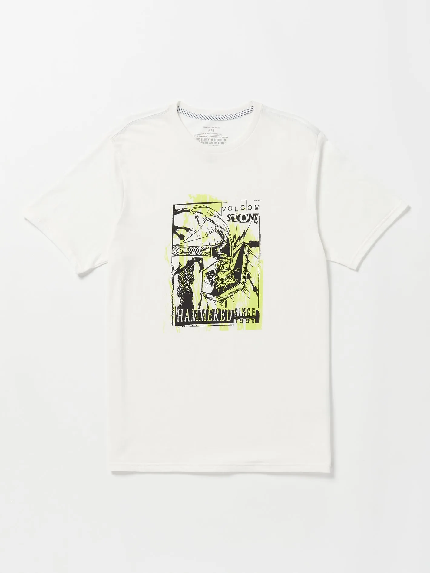 Hammered Short Sleeve Tee - Off White sold by Volcom