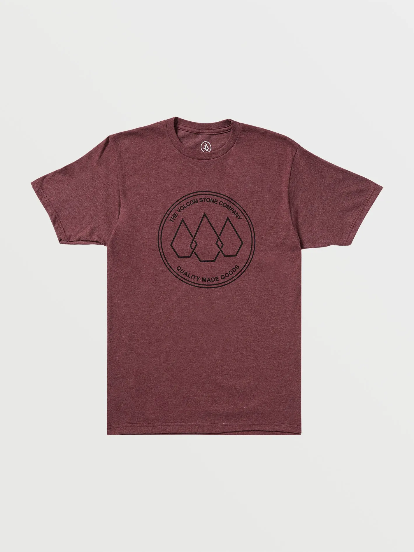 Stone Link Short Sleeve T-Shirt - Burgundy sold by Volcom