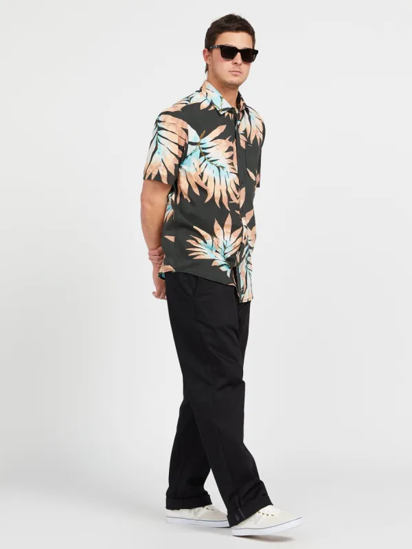 Seeweed Short Sleeve Shirt - Rinsed Black made by Volcom