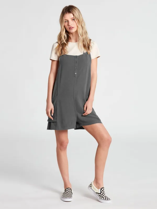 All In For This Romper - Charcoal sold by Volcom