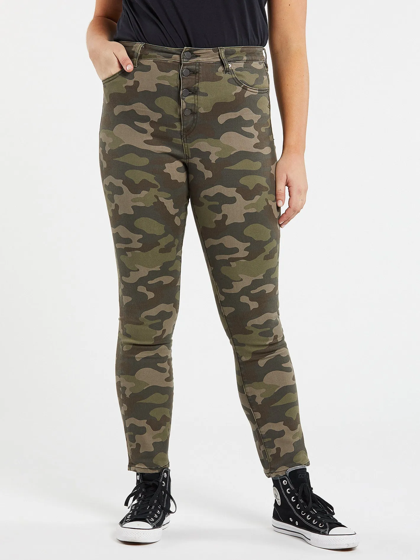 Super Stoned Skinny Jeans - Camouflage sold by Volcom product image thumbnail 4