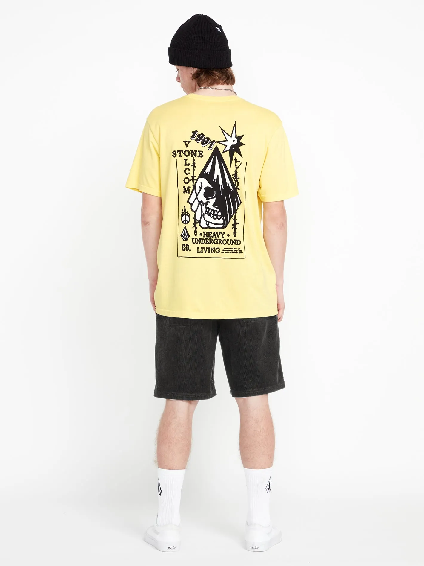 Outer Spaced Elastic Waist Shorts - Black Combo sold by Volcom product image thumbnail 2
