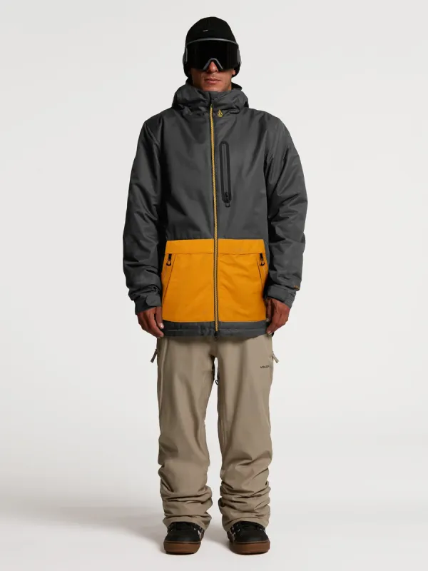 Mens Deadly Stones Insulated Jacket - Dark Grey (2022) sold by Volcom