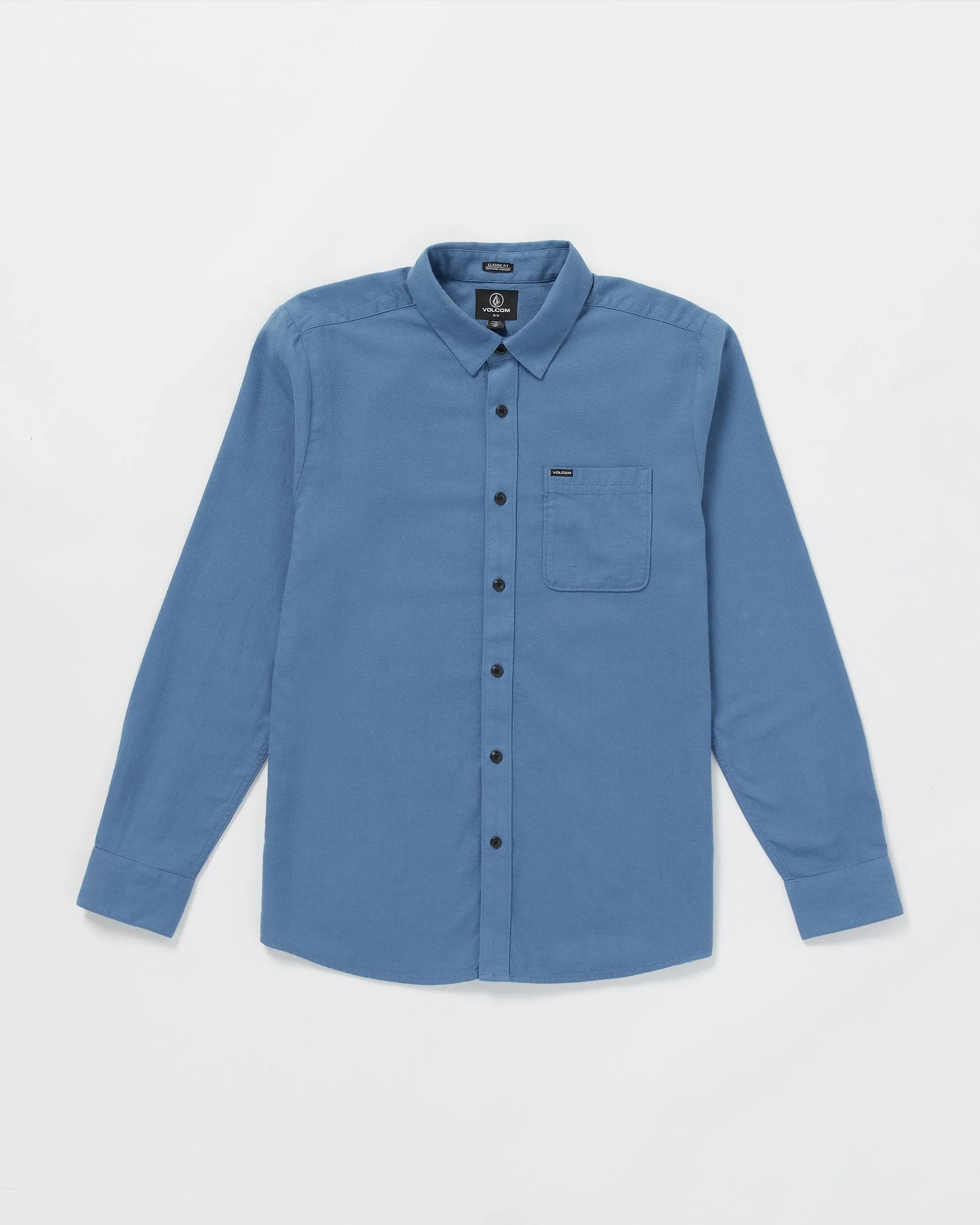 Caden Solid Long Sleeve Shirt - Blueberry sold by Volcom