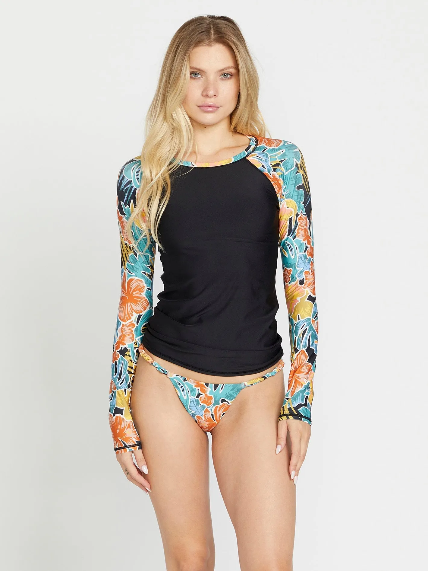 Take It Easy Long Sleeve Rashguard - Multi sold by Volcom