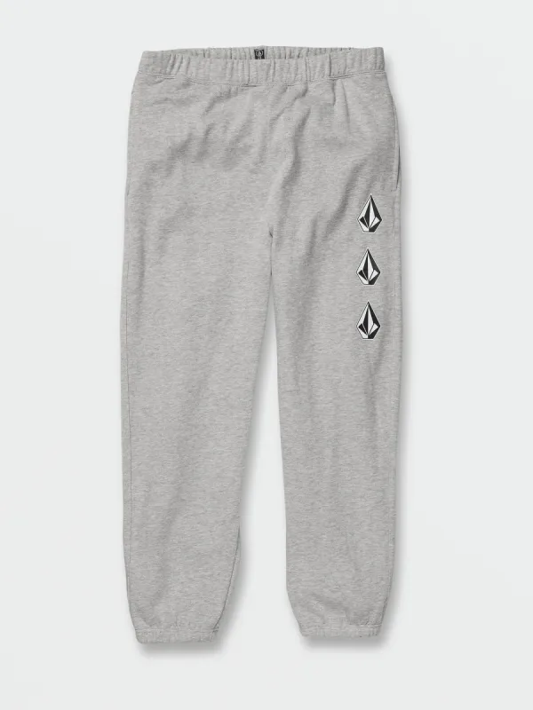 Iconic Stone Fleece Pants - Heather Grey sold by Volcom