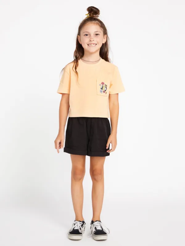 Girls Pocket Dial Short Sleeve Tee - Melon sold by Volcom