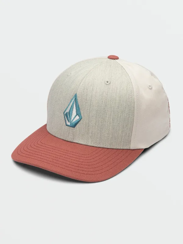 Full Stone Heather Flexfit Hat - Cherry Wood sold by Volcom