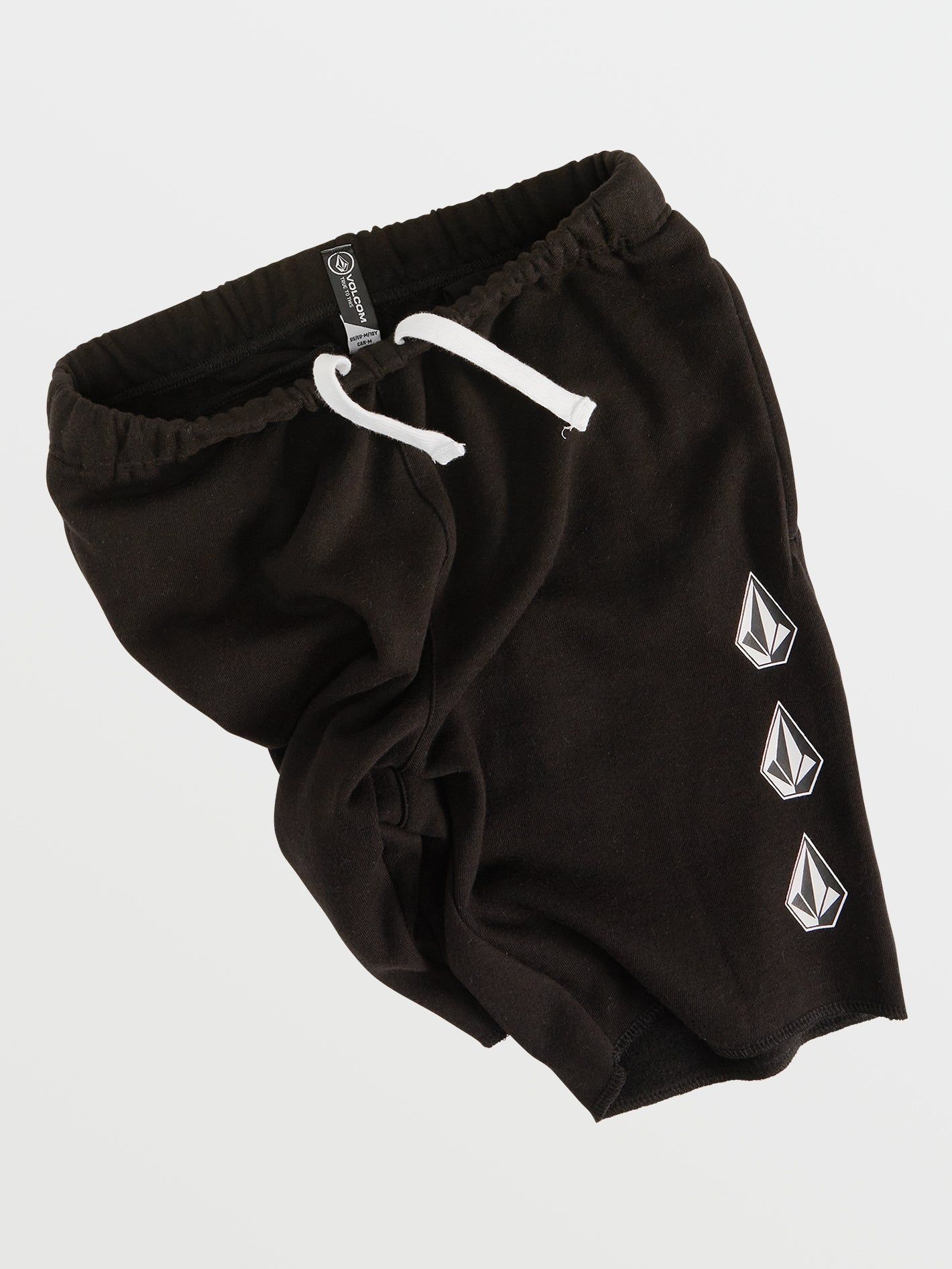 Big Boys Iconic Stone Fleece Shorts - Black sold by Volcom product image thumbnail 4