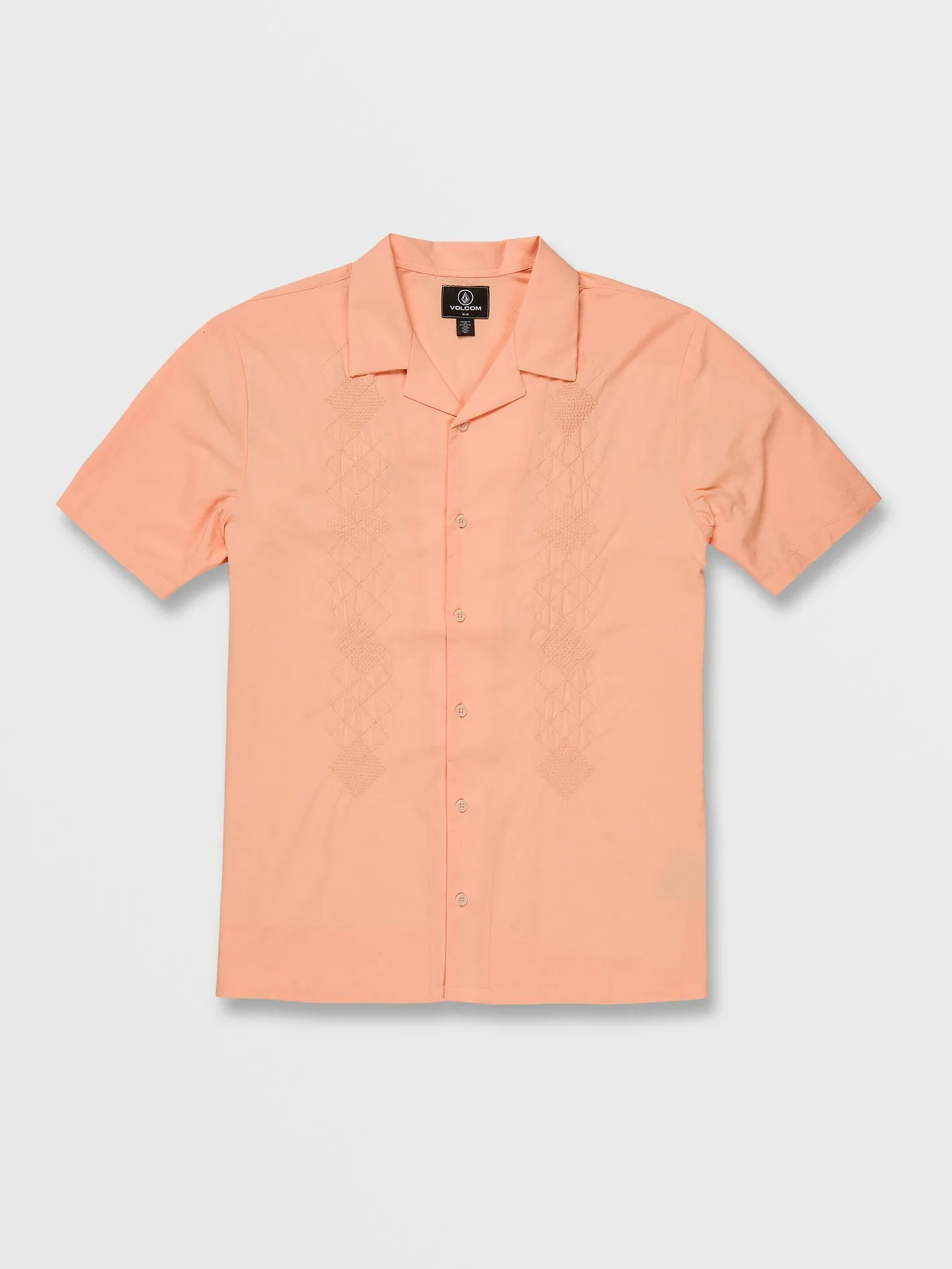 Baracostone Short Sleeve Shirt - Peach Bud sold by Volcom