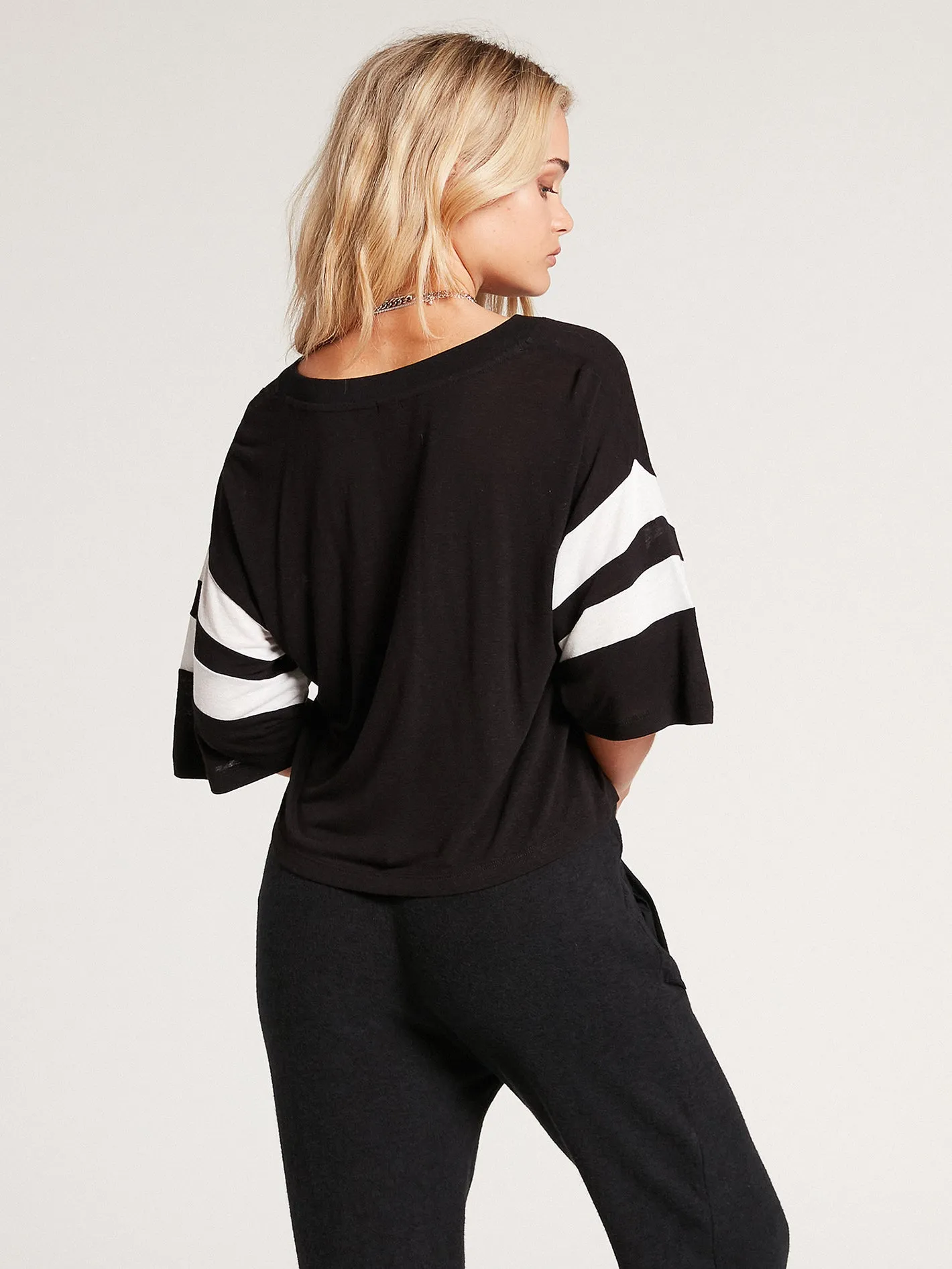 Lived In Lounge Cropped Short Sleeve Tee - Black sold by Volcom product image thumbnail 2
