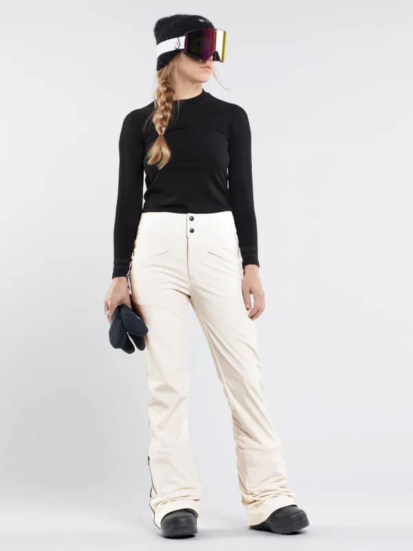 Womens Battle Stretch High Rise Pants - Moonbeam made by Volcom