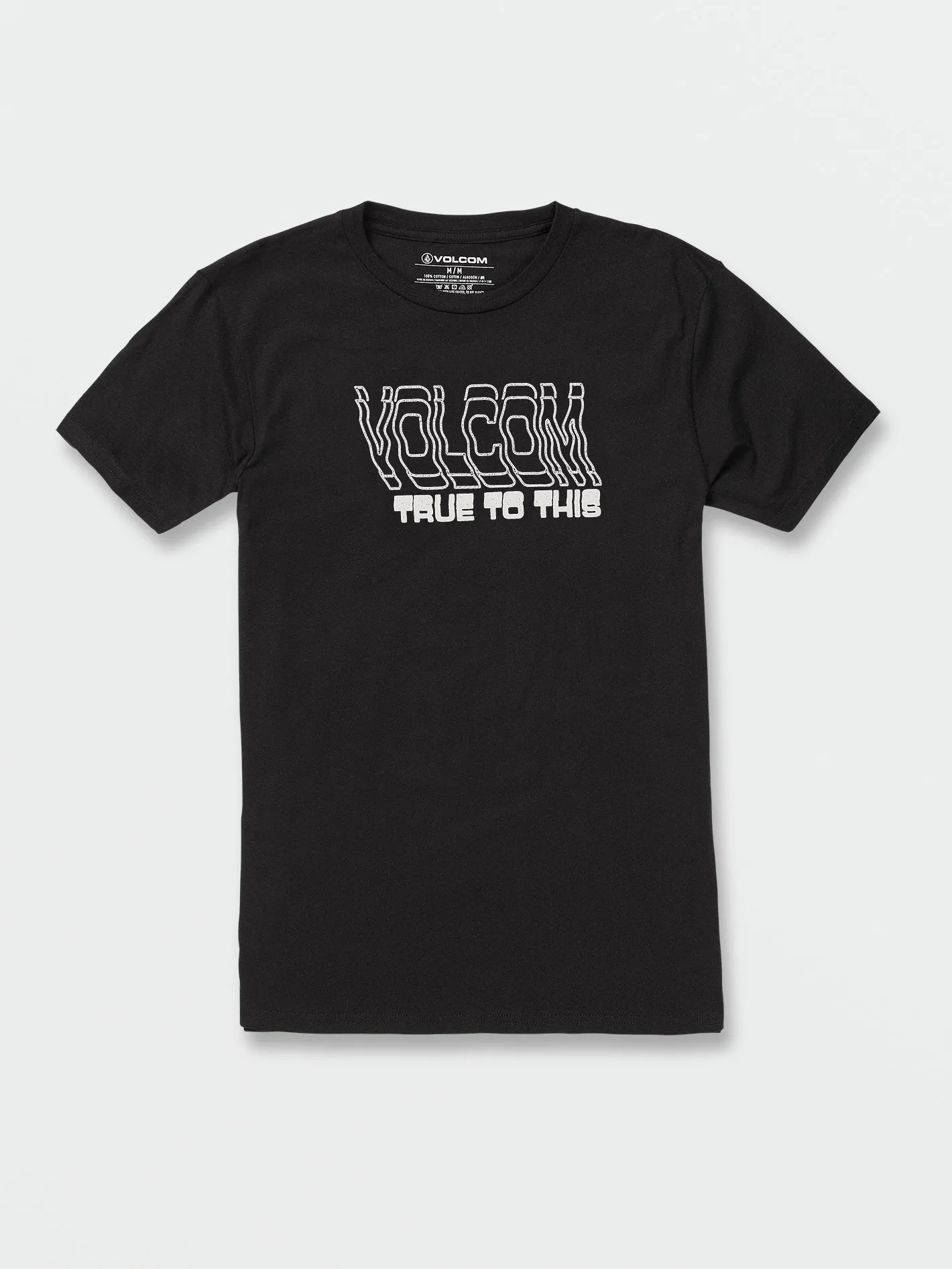 Double Take Short Sleeve Tee - Black sold by Volcom