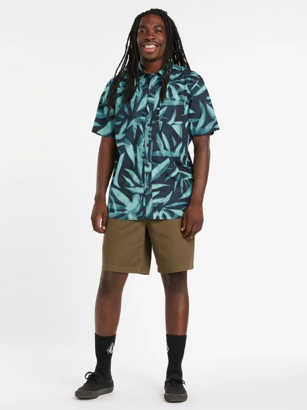 Frickin Mix Elastic Waist Shorts - Tarmac Brown sold by Volcom