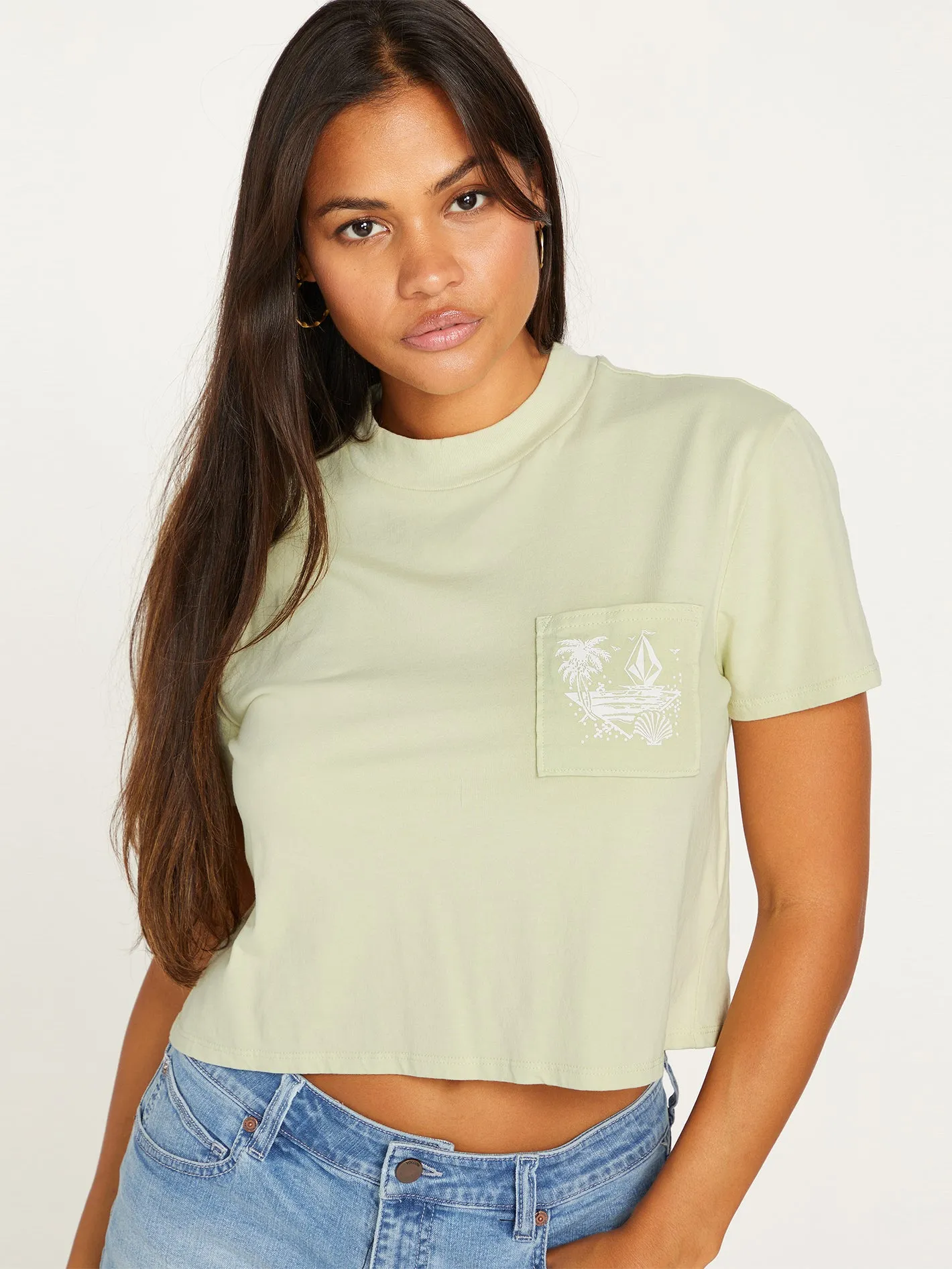 Pocket Dial Tee - Sage sold by Volcom product image thumbnail 3