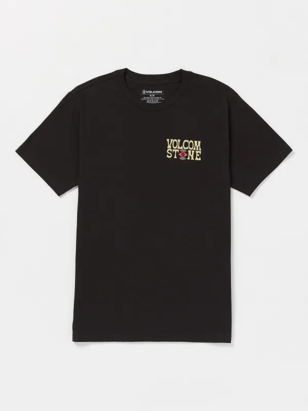 Viz Fray Short Sleeve Tee - Black sold by Volcom