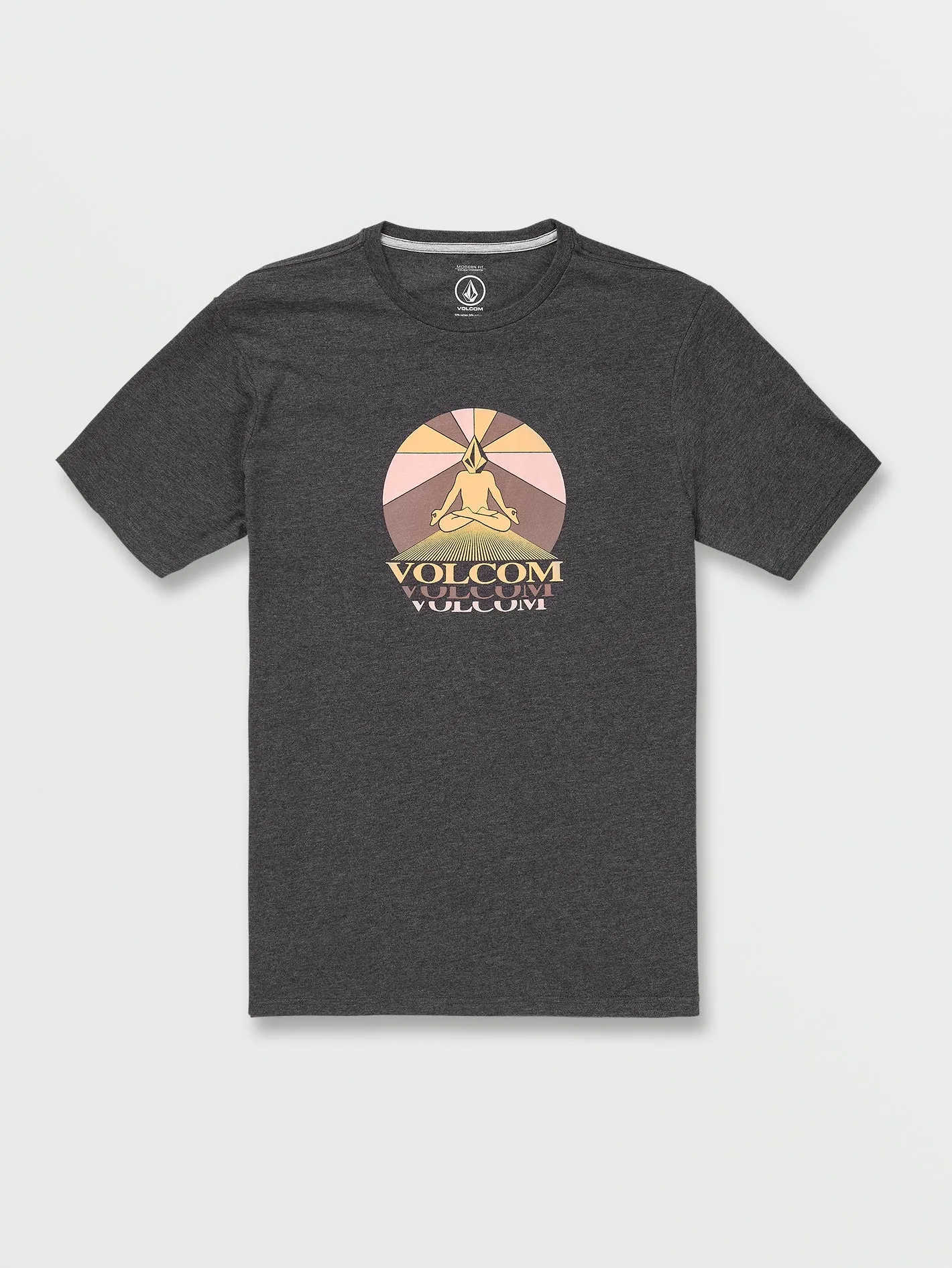 Mr Blisser Short Sleeve Tee -Dark Black Heather sold by Volcom