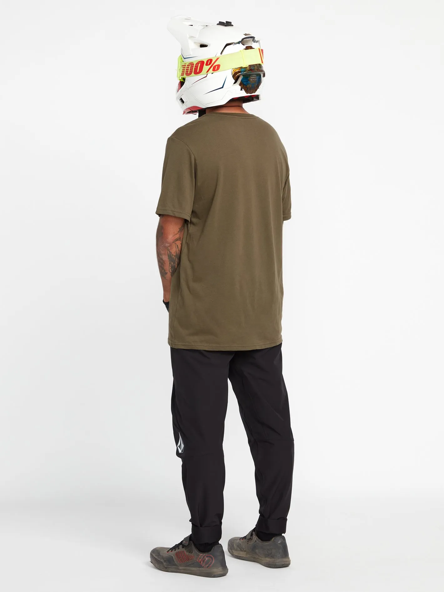 Crested Tech Short Sleeve Tee - Military sold by Volcom product image thumbnail 2