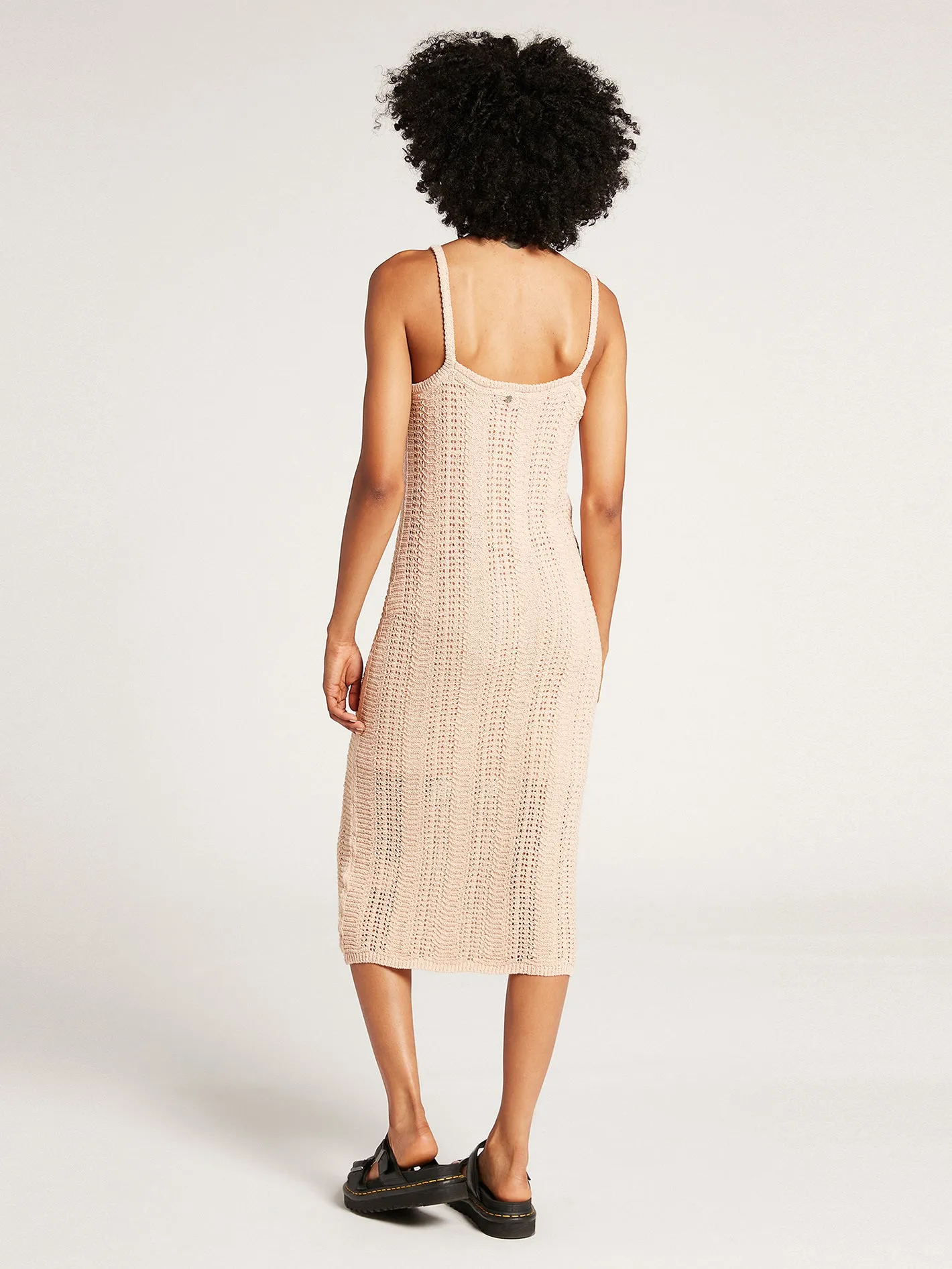 Crochet All Day Midi Dress - Mushroom sold by Volcom product image thumbnail 3