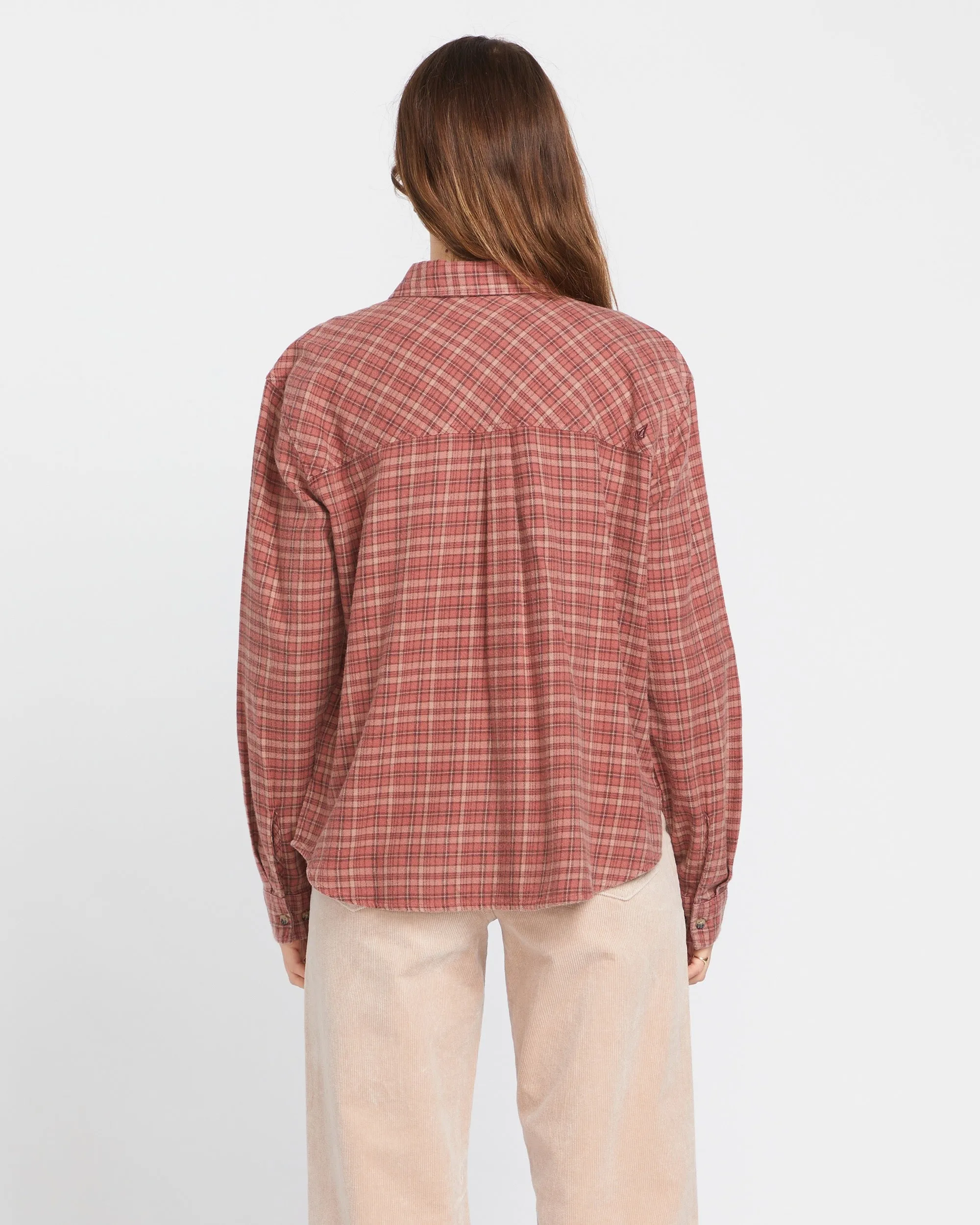 Plaid To Meet U 2 Long Sleeve Shirt - Chestnut Brown sold by Volcom product image thumbnail 4