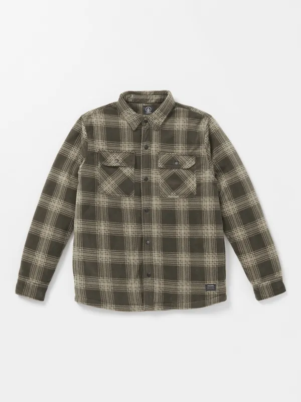 Bowered Fleece Long Sleeve Shirt - Wren sold by Volcom