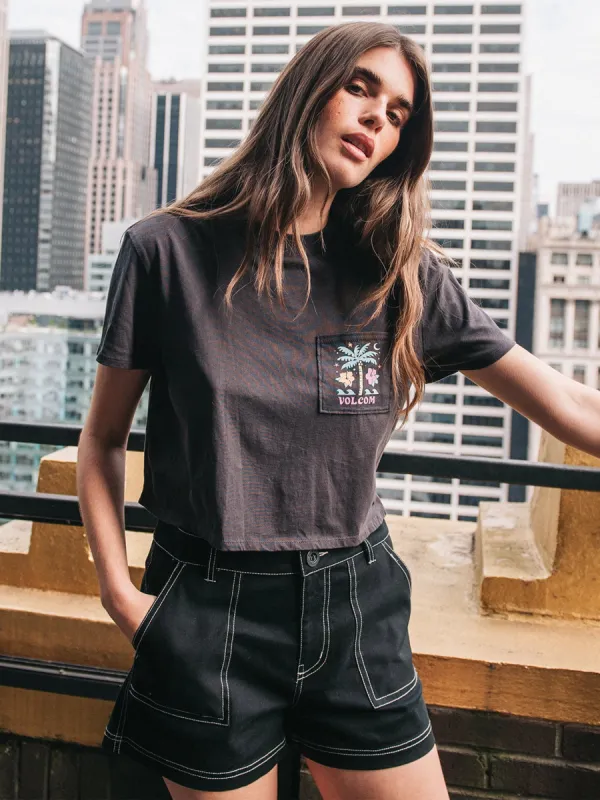 Pocket Dial Tee - Vintage Black sold by Volcom