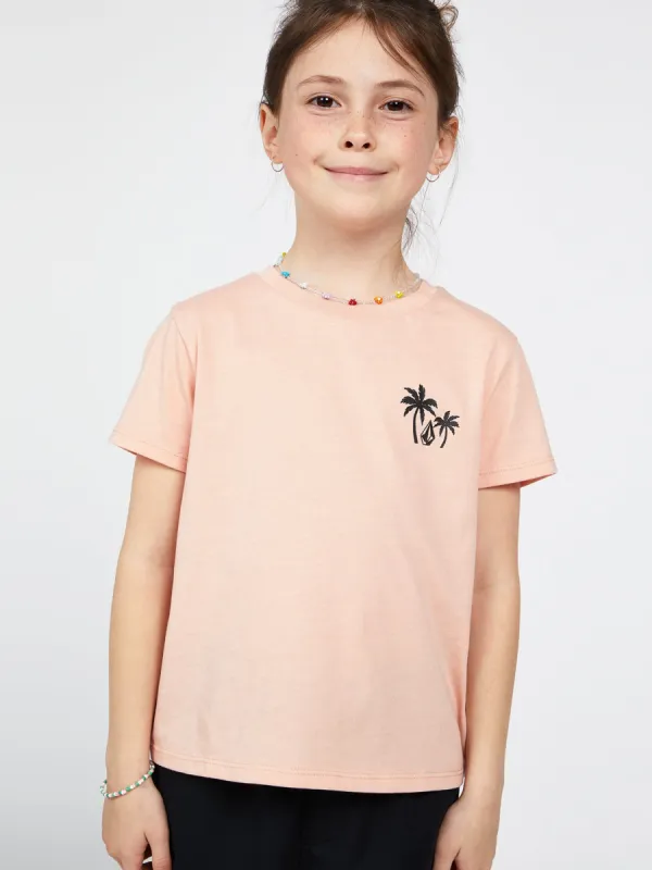 Girls Last Party Short Sleeve Tee - Hazey Pink sold by Volcom