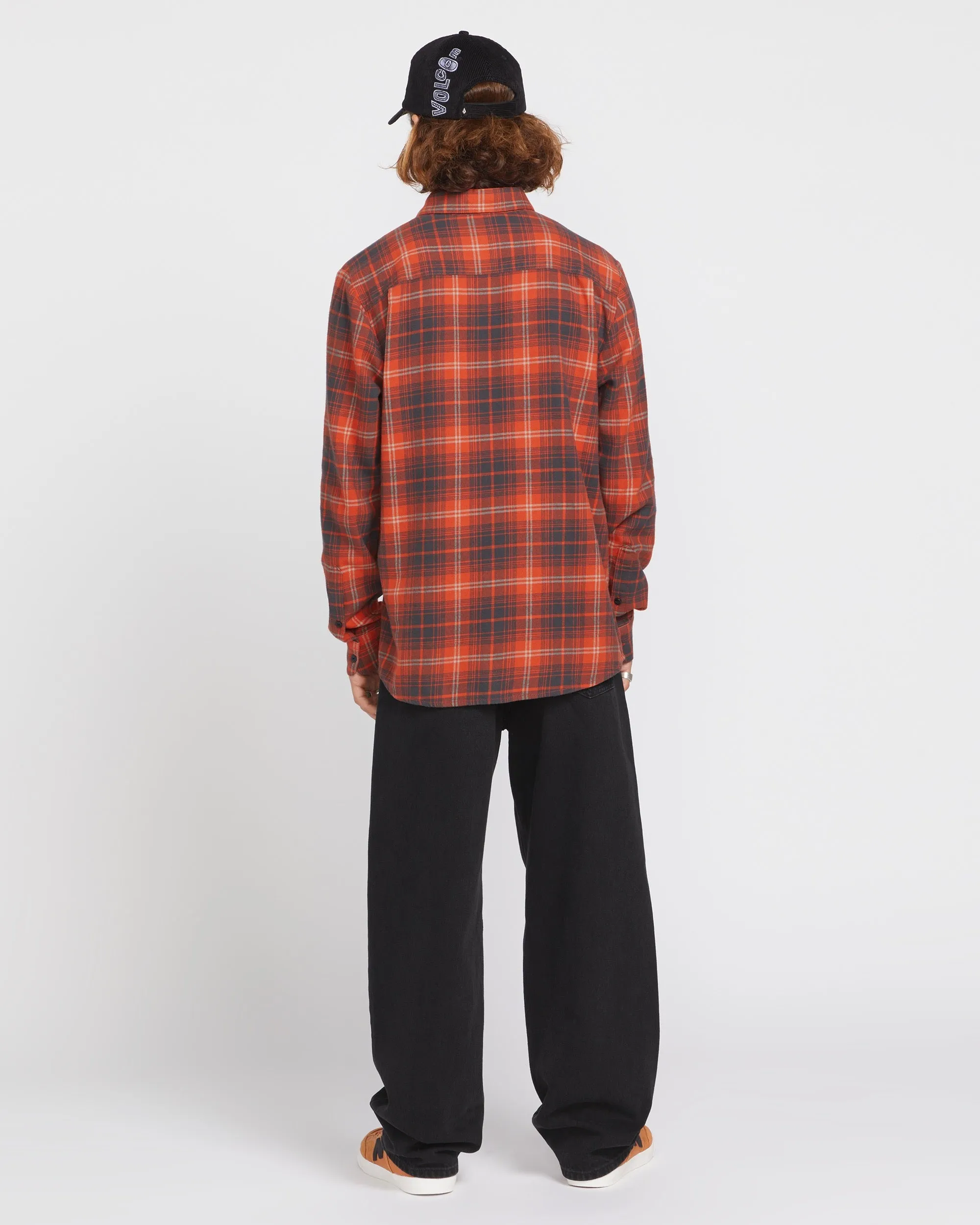 Caden Plaid Long Sleeve Shirt - Bright Red sold by Volcom product image thumbnail 4