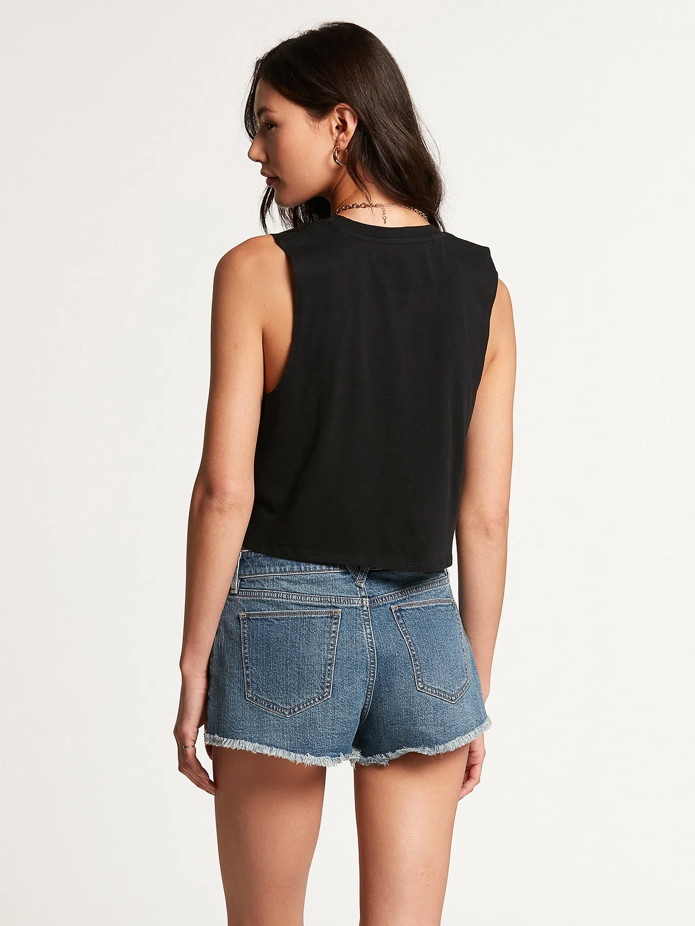 Stone Hour Crop Tank - Black sold by Volcom product image thumbnail 2