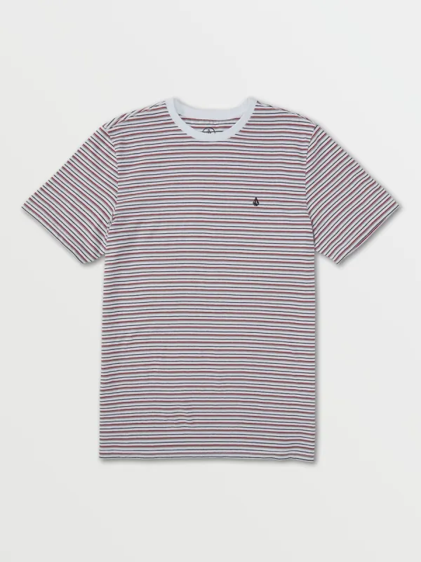 Parables Stripes Crew Tee - White sold by Volcom