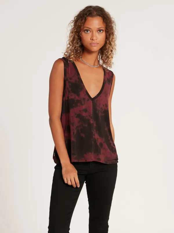 Easy Babe Tie Dye Tank - Auburn sold by Volcom