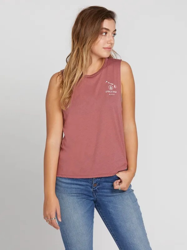 Island Hip Hoppin Tanks - Faded Mauve sold by Volcom