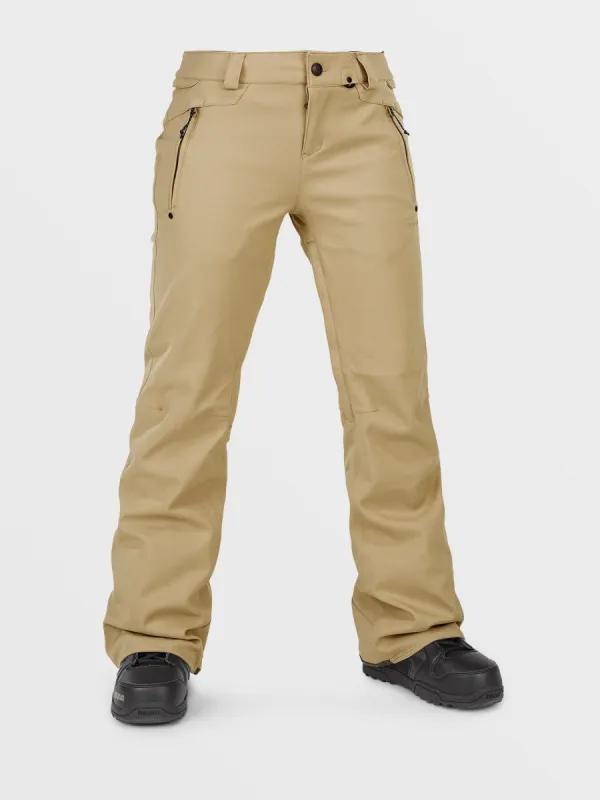 Womens Species Stretch Pants - Dark Khaki sold by Volcom