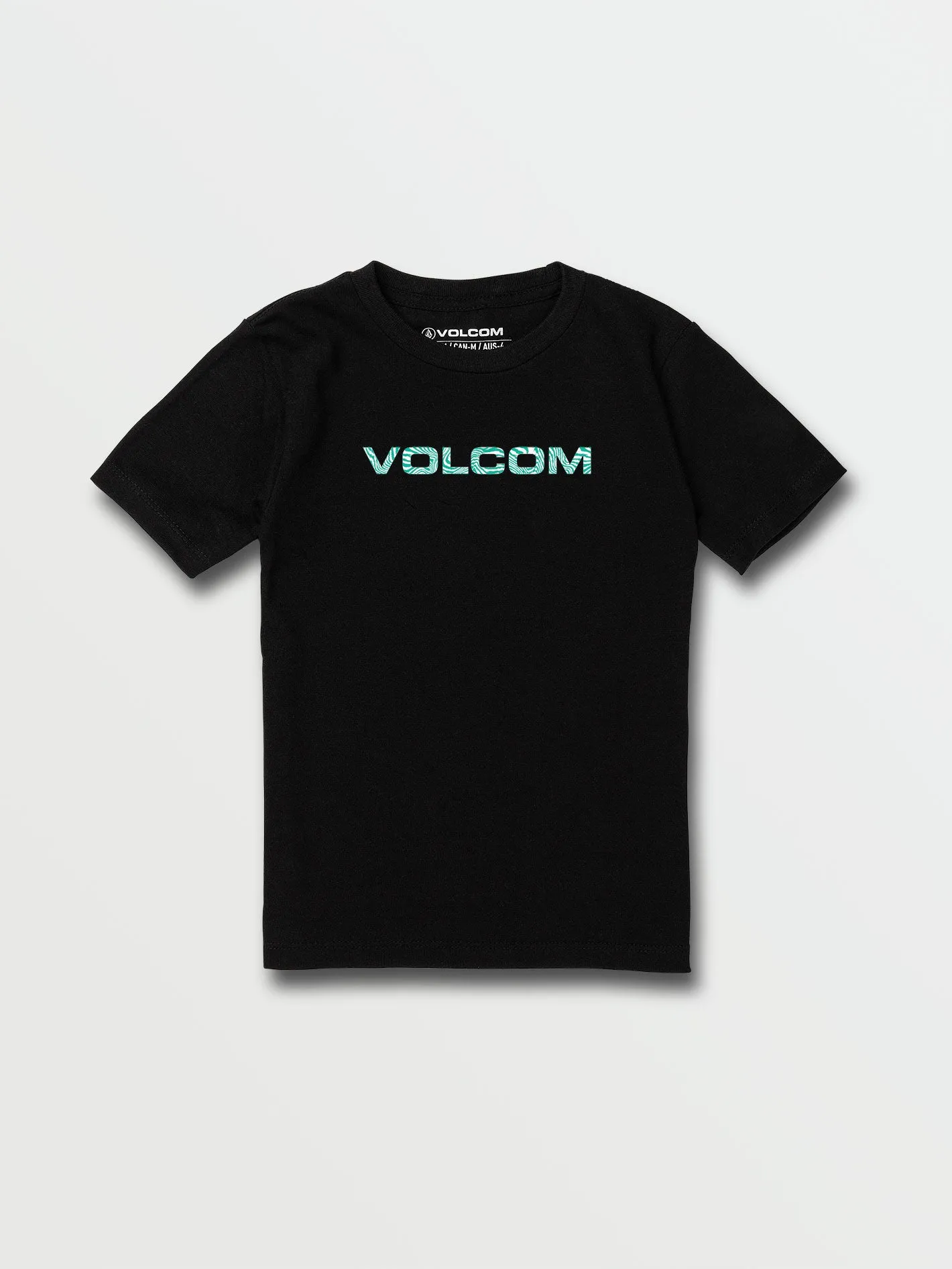 Little Boys Zebra Euro Short Sleeve Tee - Black sold by Volcom