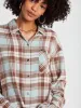 Plaid To Meet You Long Sleeve Flannel - Blue Fog sold by Volcom