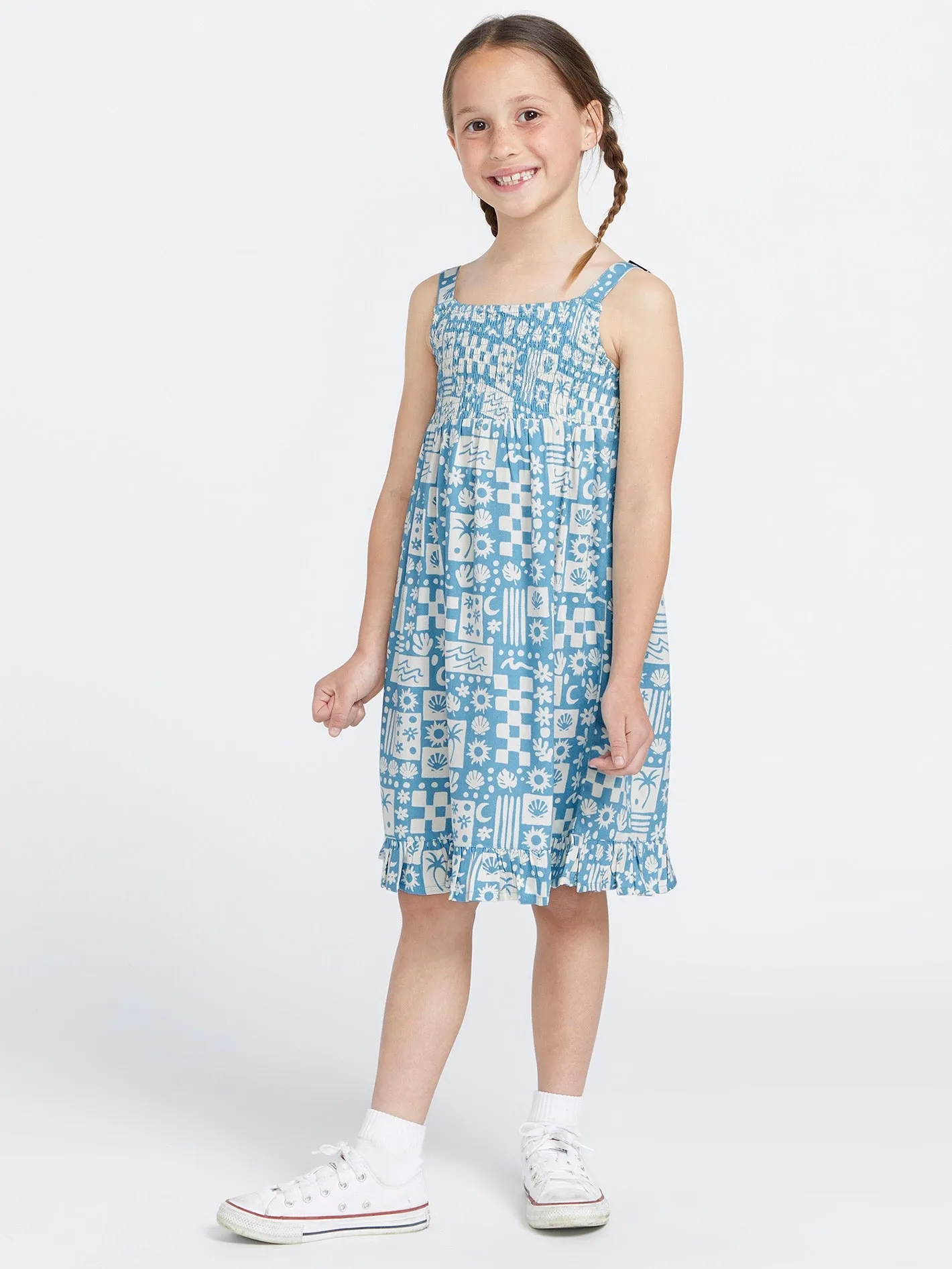 Girls Hangin' Loose Dress - Laguna Blue sold by Volcom product image thumbnail 3