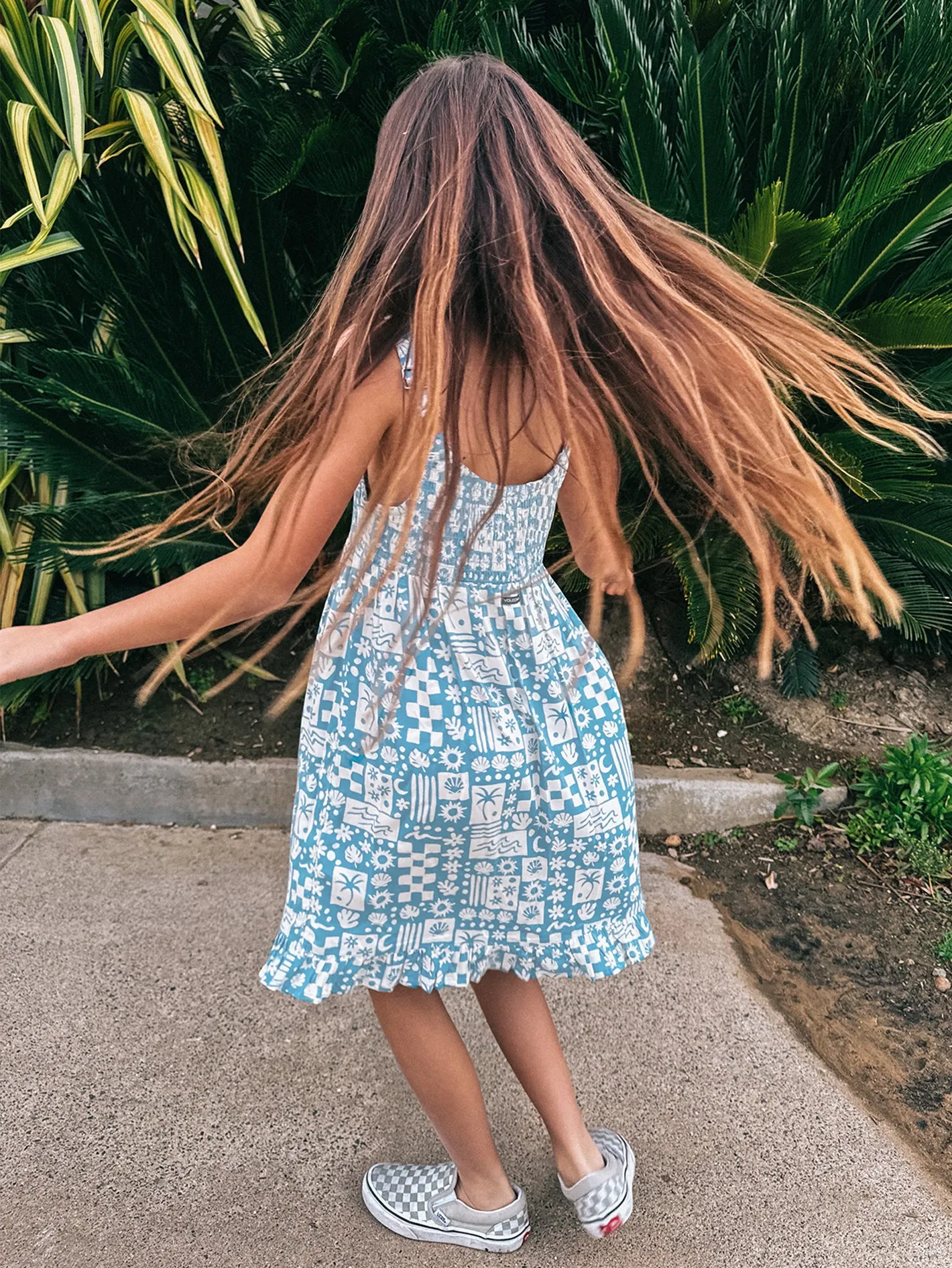 Girls Hangin' Loose Dress - Laguna Blue sold by Volcom product image thumbnail 2