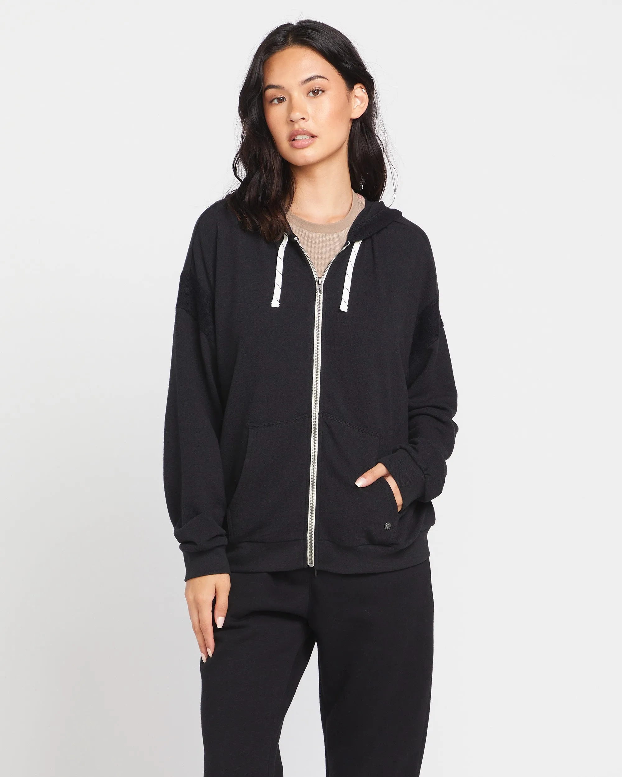 Lived in Lounge Frenchie Zip Hoodie - Black sold by Volcom product image thumbnail 4