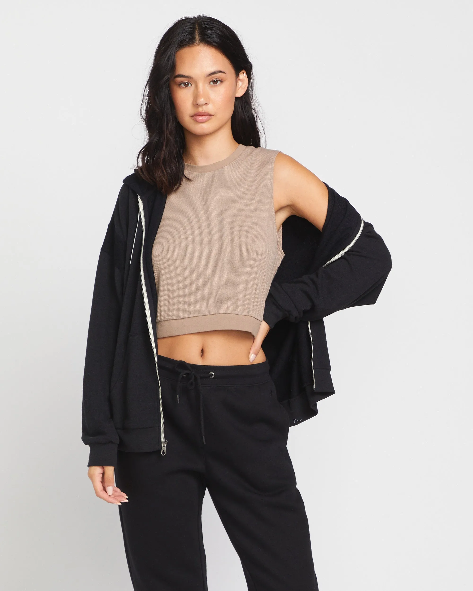 Lived in Lounge Frenchie Zip Hoodie - Black sold by Volcom product image thumbnail 3