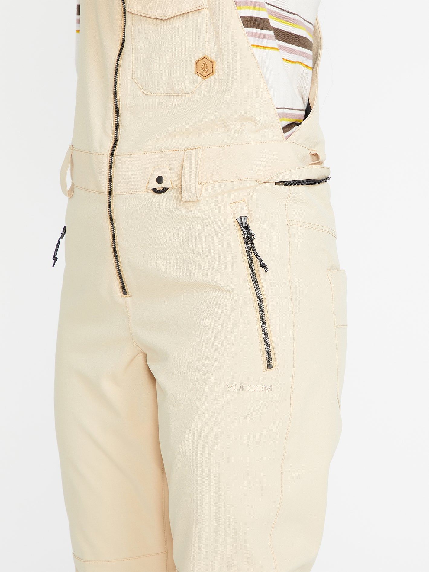 Womens Swift Bib Overall - Sand (2022) sold by Volcom product image thumbnail 5