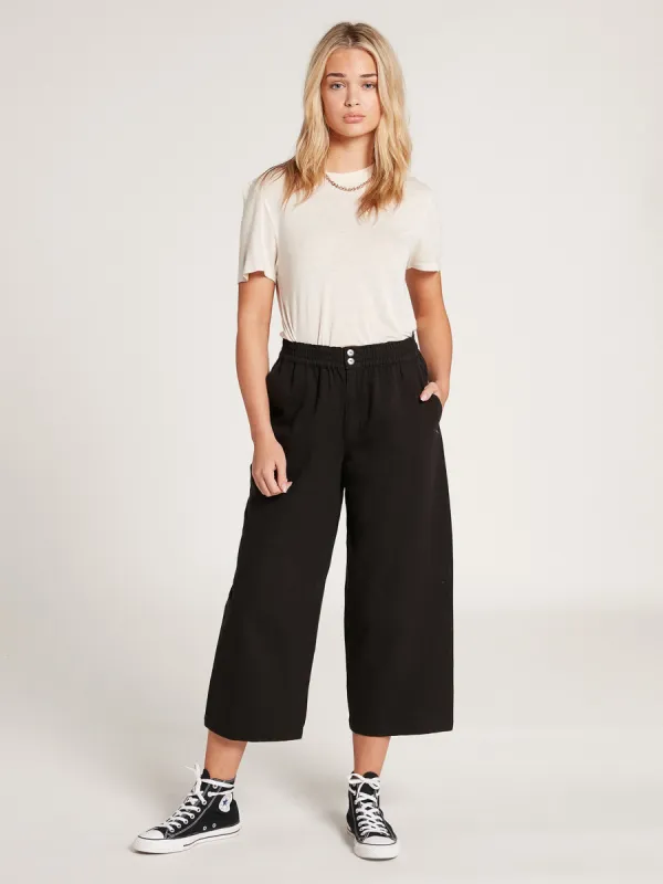 Struttin Stone Cropped Chino Pant - Black sold by Volcom