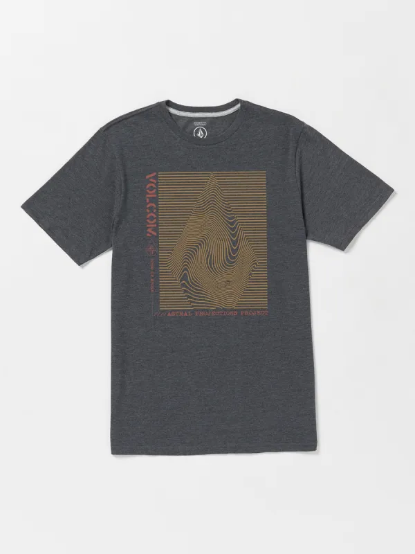Astral Short Sleeve Tee - Dark Black Heather sold by Volcom